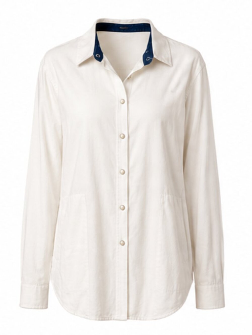 Jachs Girlfriend Super Soft Flannel Button Down Shirt White L